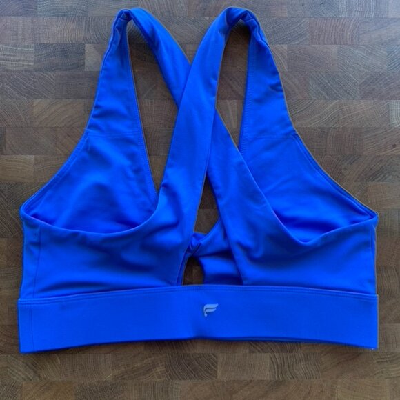 Fabletics Oasis Twist Sports Bra - Periwinkle Punch M - Picture 2 of 4